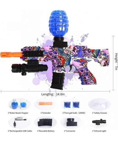 Electric Gel Balls Blaster Toy with 20000 Gel Balls and Goggles Splatter Ball Blaster for Outdoor Shooting Game for Teens Boy...