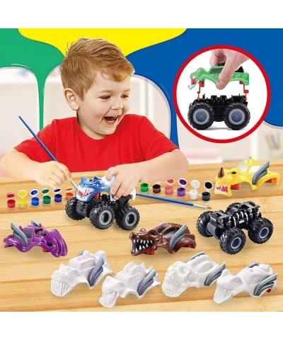 Kids Craft Kit Build & Paint Your Own Monster Car Art & Craft Kit DIY Toy Set Make Your Own Monster Friction Powered Truck Ch...