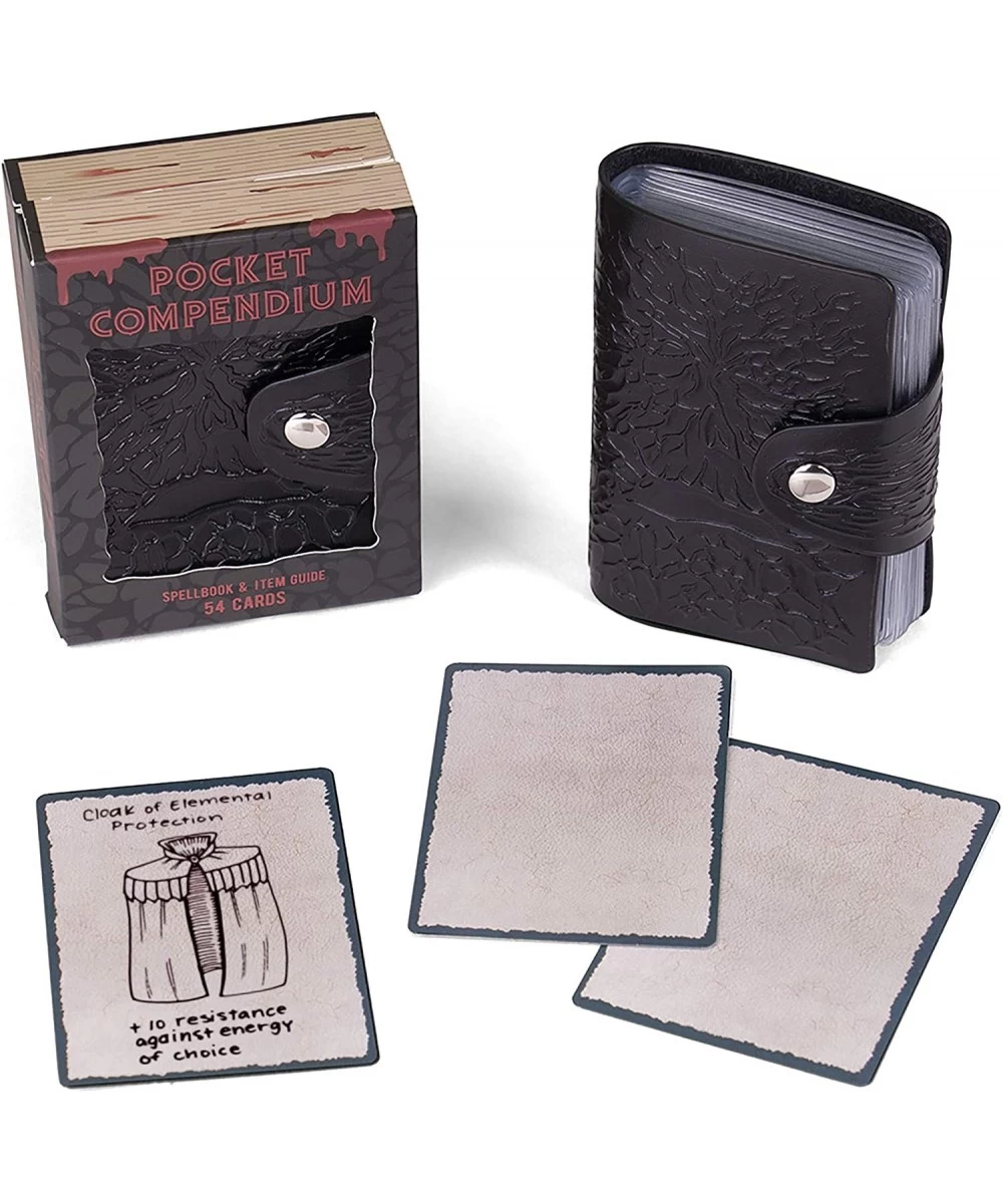 Pocket Compendium Spellbook Holder| 26 Pages per Book & 54 Playing Cards| Tabletop RPG Fantasy Game|Tome of Corruption $25.92...