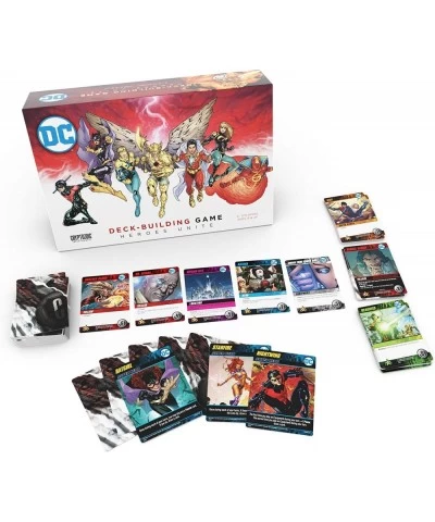 DC Deck-Building Game: Heroes Unite- Play as Hawkman Nightwing and Bat Girl from the DC Multiverse- Super Hero Board Game- Fo...