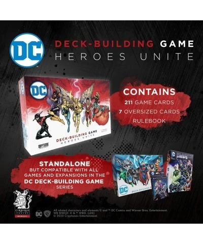 DC Deck-Building Game: Heroes Unite- Play as Hawkman Nightwing and Bat Girl from the DC Multiverse- Super Hero Board Game- Fo...