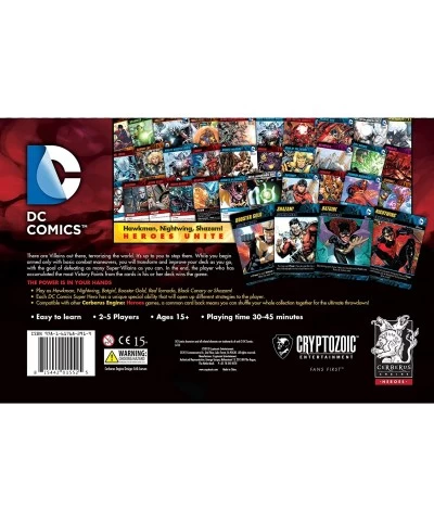 DC Deck-Building Game: Heroes Unite- Play as Hawkman Nightwing and Bat Girl from the DC Multiverse- Super Hero Board Game- Fo...