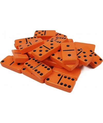 Marion Acrylic Domino Double 6 Orange Jumbo Tournament Professional Size in Elegant Black Velvet Box. $65.41 Domino & Tile Games