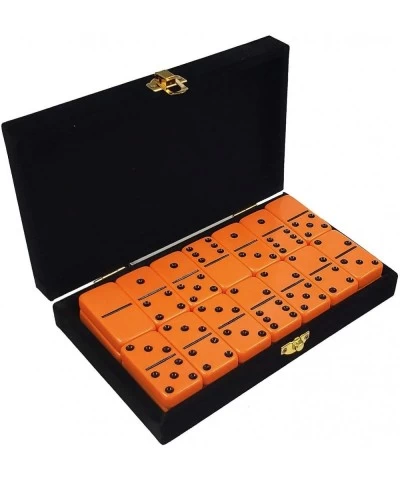 Marion Acrylic Domino Double 6 Orange Jumbo Tournament Professional Size in Elegant Black Velvet Box. $65.41 Domino & Tile Games