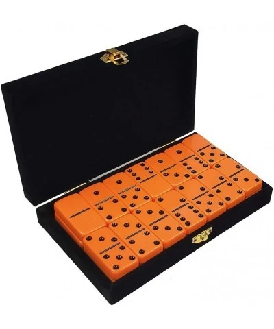 Marion Acrylic Domino Double 6 Orange Jumbo Tournament Professional Size in Elegant Black Velvet Box. $65.41 Domino & Tile Games