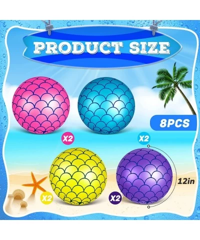 Mermaid Beach Balls Inflatable Mermaid Party Favors Summer Water Toy 8.66 Inches Mermaid Party Decorations for Outdoor Beach ...