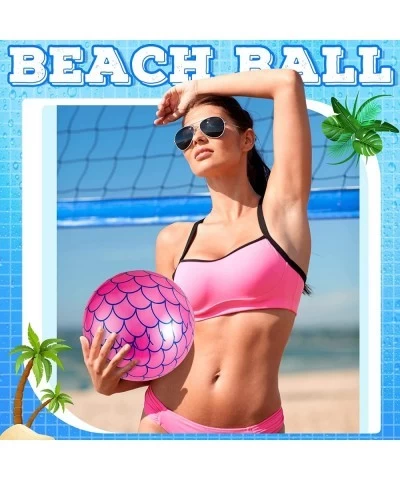 Mermaid Beach Balls Inflatable Mermaid Party Favors Summer Water Toy 8.66 Inches Mermaid Party Decorations for Outdoor Beach ...