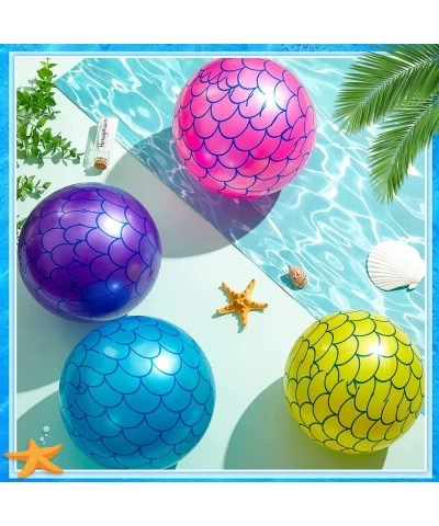 Mermaid Beach Balls Inflatable Mermaid Party Favors Summer Water Toy 8.66 Inches Mermaid Party Decorations for Outdoor Beach ...