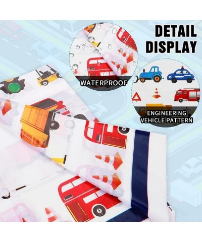 Construction Plastic Table Cloths for Parties 70'' x 42'' Dump Truck Disposable Printed Waterproof Table Covers Construction ...