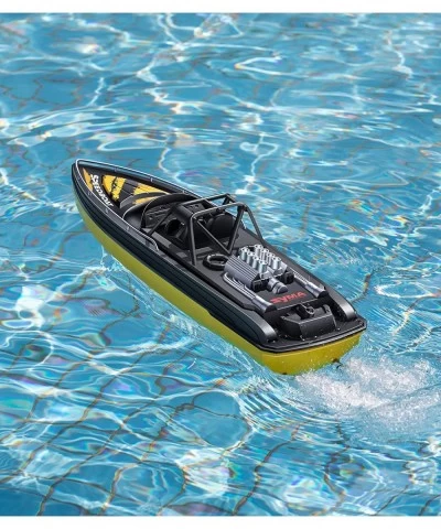 RC Boat for Adults and Kids Q12 2.4GHz High-Speed Remote Control Boat with Dual Motors 2 Rechargeable Battery Low Battery Rem...