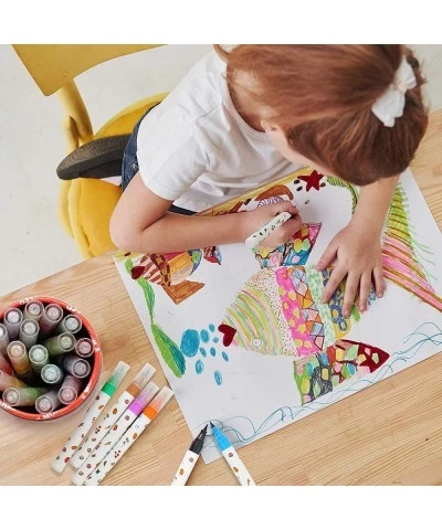 Color Markers for Kids Ages 2-4 Years 24 Colors Washable Toddler Markers for Coloring Books Safe Non Toxic Art School Supplie...