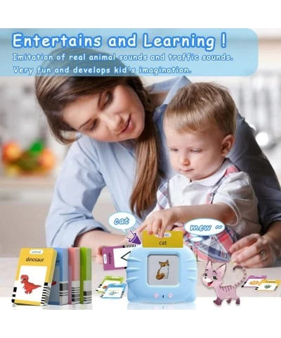 Educational Toys for 1 2 3 4 Year Old Toddler Talking Flash Cards Speech Therapy Toys 112 Pcs Flash Cards 224 Words Birthday ...