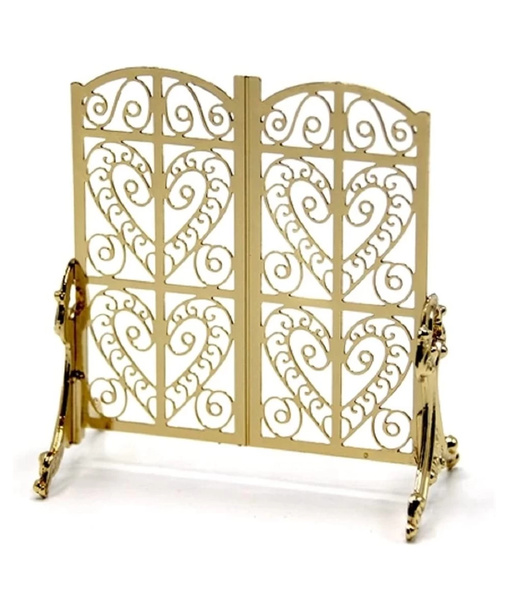 Dolls House Miniature Fireplace Accessory Ornate Victorian Fire Screen Guard $39.55 Dollhouse Accessories