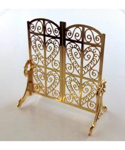 Dolls House Miniature Fireplace Accessory Ornate Victorian Fire Screen Guard $39.55 Dollhouse Accessories