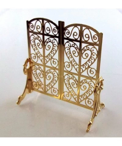 Dolls House Miniature Fireplace Accessory Ornate Victorian Fire Screen Guard $39.55 Dollhouse Accessories