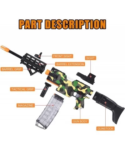 Electric Automatic Toy Gun for Nerf Guns Sniper Soft Bullets [Shoot Faster] Camouflage Burst Soft Bullets Toy Gun for Boys To...