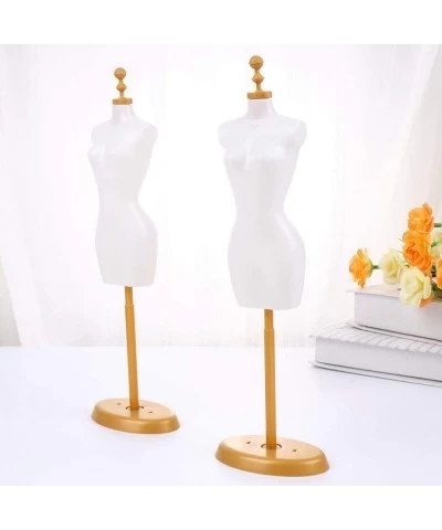 5pcs Mini Model Stand Demountable Display Support Holders Mannequin Model Stand Accessories for Doll Dresses Display Rack Whi...