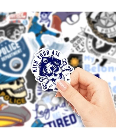 20 Pack Pcs Waterproof Vinyl Police Officer Department Cop Sticker Items for Law Enforcement Brave Policeman Accessories Stic...