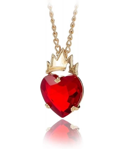 Necklace for Evie Costume Jewelry for Girls Halloween Dress Up Necklace For Evie Fans with Red Heart Glass Pendant $17.55 Kid...