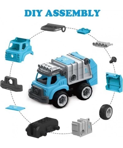 Take Apart Toy 3 in 1 Remote Control Stem Trucks with Electric Drill and Screwdriver City Squad Building Vehicle Play Toys fo...