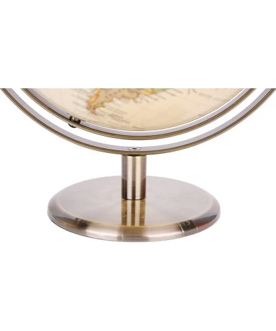 8" Antique Globe Metal Arc and Base Bronzed Color - World Globe All Direction 360° Rotating - Mordern Map with Antique Look $...