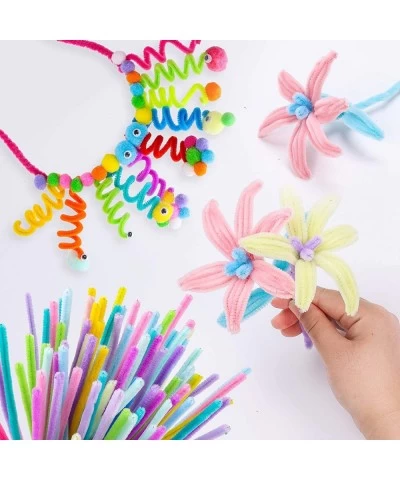 [465 Pcs] 365 Pieces Pipe Cleaners with 100Pcs Wiggle Eyes 37 Assorted Colors Chenille Stems for Kids Arts Crafts Projects an...