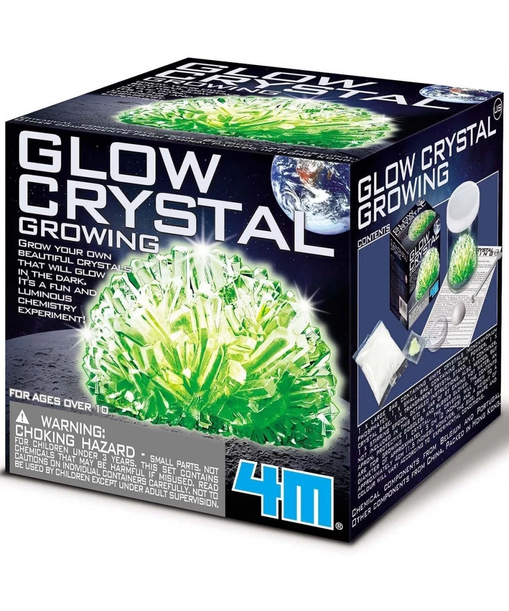 Glow Crystal Growing Kit - Grow a DIY Crystal Experiment Specimen A Great Educational STEM Toys Crystal Making Gift for Kids ...