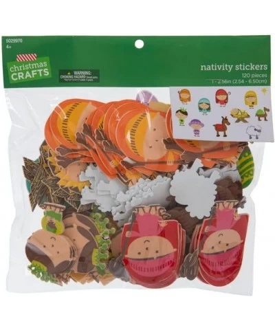 Christmas Nativity Foam Sticker Set - 120 Pieces $24.12 Kids' Stickers