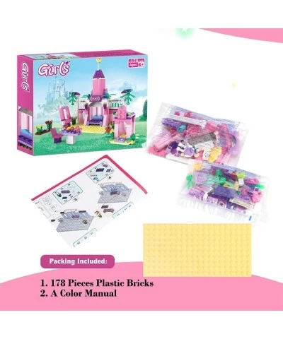 Dream Girls Building Blocks Toys King Prince Princess Pink Palace and Castle Building Sets for Boys and Girls Preschool Educa...