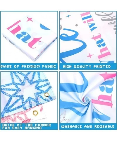 89PCS Winter Snowflake Gender Reveal Banner Backdrop Pink Blue Balloons Garland Kit for He or She Winter Wonderland Baby Show...