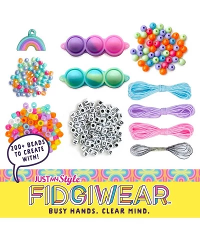 Fidgiwear Rainbow D.I.Y. Squish & Pop Jewelry Create Your Own Fidget Jewelry for Kids Includes Squishy Charms Fidget Toys wit...