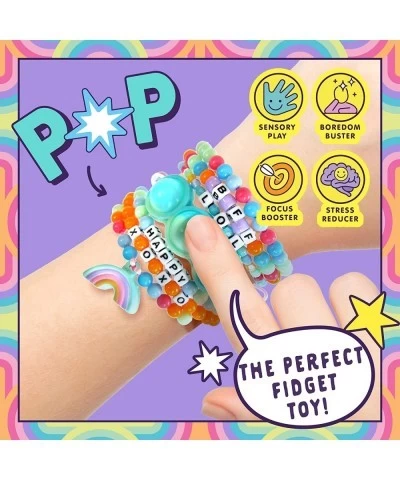 Fidgiwear Rainbow D.I.Y. Squish & Pop Jewelry Create Your Own Fidget Jewelry for Kids Includes Squishy Charms Fidget Toys wit...