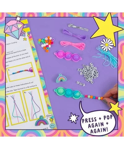 Fidgiwear Rainbow D.I.Y. Squish & Pop Jewelry Create Your Own Fidget Jewelry for Kids Includes Squishy Charms Fidget Toys wit...