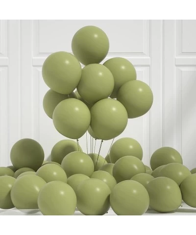 Olive Green Latex Balloons Sage Green Balloons 12 Inch 50pcs Green Helium Balloons for Baby Shower Supplies Woodland Theme Bi...