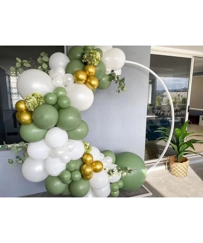 Olive Green Latex Balloons Sage Green Balloons 12 Inch 50pcs Green Helium Balloons for Baby Shower Supplies Woodland Theme Bi...