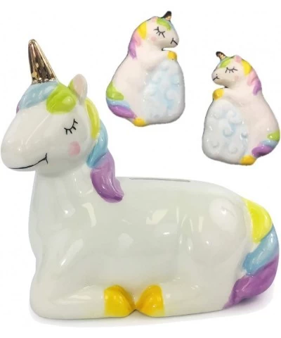 Unicorn Piggy Bank - Coin Bank - Money Bank - Unicorn Piggy Bank for Girls - Unicorn Fridge Magnets $26.16 Kids' Money Banks