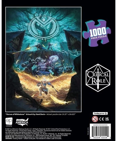 Critical Role: Vox Machina Heroes of Whitestone 1000 Piece Jigsaw Puzzle | Collectible Puzzle Featuring Original Artwork | Of...