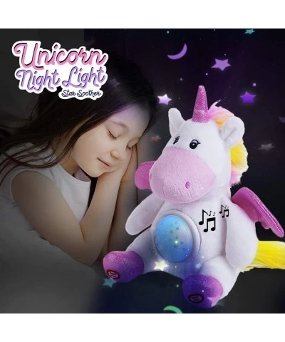 Unicorn Star Projector Night Light for Kids - Unicorn Stuffed Animal Plush Toy - Musical Soother Plush - Lullabies Sounds Sle...