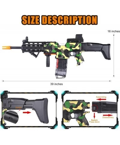 Electric Automatic Toy Gun for Nerf Guns Sniper Soft Bullets [Shoot Faster] Camouflage Burst Soft Bullets Toy Gun for Boys To...