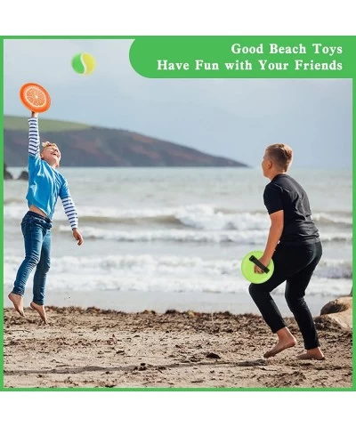 Toss and Catch Ball Game Set - Fruit Design Catch Game for Kids Adults Beach Yard Lawn Outdoor Indoor 6 Sticky Paddles 3 Ball...