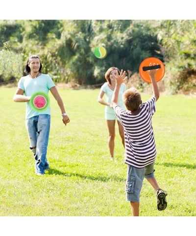 Toss and Catch Ball Game Set - Fruit Design Catch Game for Kids Adults Beach Yard Lawn Outdoor Indoor 6 Sticky Paddles 3 Ball...