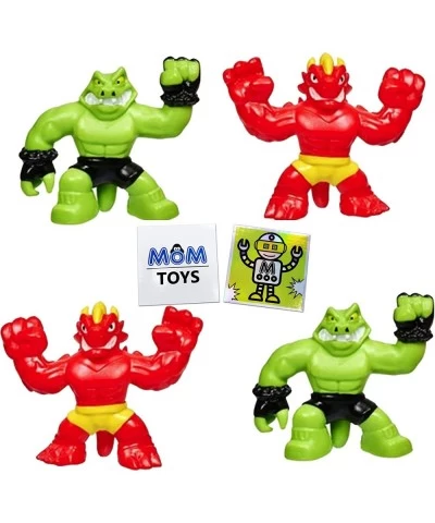 Mini Heroes of Goo JIT Zu - 2 Pack - Blazagon vs Rockjaw Versus Action Figure 2 Pack Toy Bundle with 2 My Outlet Mall Sticker...