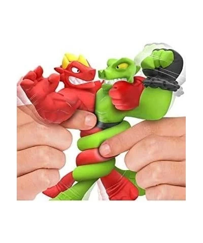 Mini Heroes of Goo JIT Zu - 2 Pack - Blazagon vs Rockjaw Versus Action Figure 2 Pack Toy Bundle with 2 My Outlet Mall Sticker...