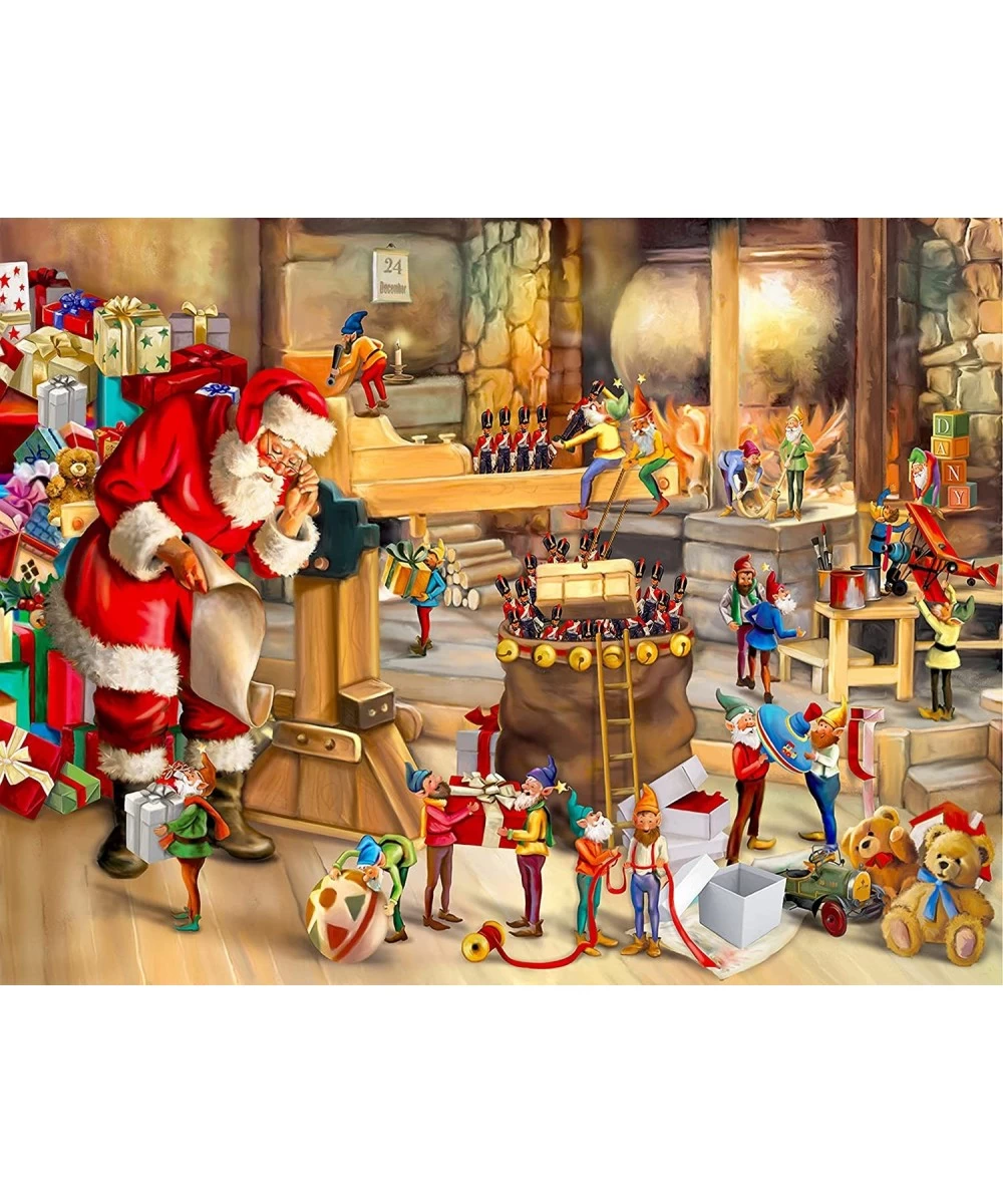 100 Piece Puzzles for Kids Ages 4-8 Santa's Workshop Christmas Puzzles for Kids Jigsaw Puzzle for Kids Ages 3-5 Kids Puzzles ...