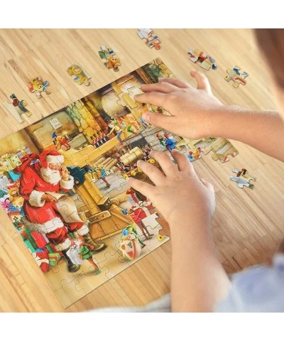 100 Piece Puzzles for Kids Ages 4-8 Santa's Workshop Christmas Puzzles for Kids Jigsaw Puzzle for Kids Ages 3-5 Kids Puzzles ...