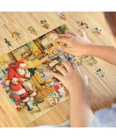 100 Piece Puzzles for Kids Ages 4-8 Santa's Workshop Christmas Puzzles for Kids Jigsaw Puzzle for Kids Ages 3-5 Kids Puzzles ...