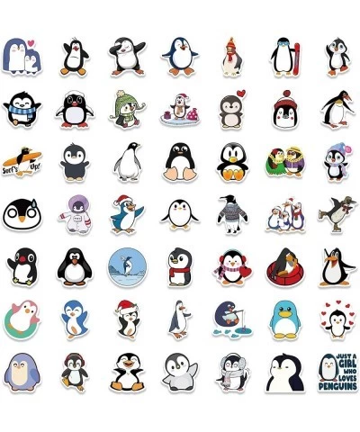 100pcs Penguin Stickers for Kid Hydroflask Cute Cartoon Penguin Stickers Lovely Trendy Aesthetic Vinyl Stickers Waterproof Wa...