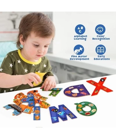 Wooden Alphabet Puzzles for Kids Ages 3-5 ABC Learning for Toddlers Ages 3+ Sight Words Letter Puzzles Montessori Toys Educat...