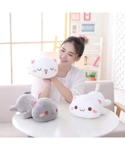 Cat Plush Toy Stuffed Lying Cat Pillow White Grey Kids Toys Birthday Gift for Children… $23.32 Kids' Plush Toy Pillows