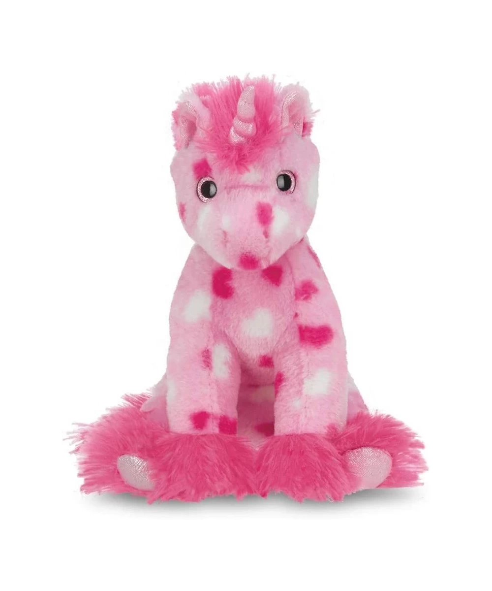 Bearington Enchanted Hearts Pink Plush Stuffed Animal Unicorn with Hearts 10 inches $30.97 Stuffed Animals & Teddy Bears